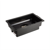 CAC China Full Size Electric Water Pan Hot Well, 120V, 900W, Black