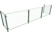 Hatco Flav-R-Shield 3-Bay Full-Service Pass-Over Sneeze Guard, 108 x 18 x 25 Inches