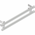 Thumbnail image #1 for RATIONAL Two-Shelf Full-Size Sheet Pan Adapter for Hinging Racks