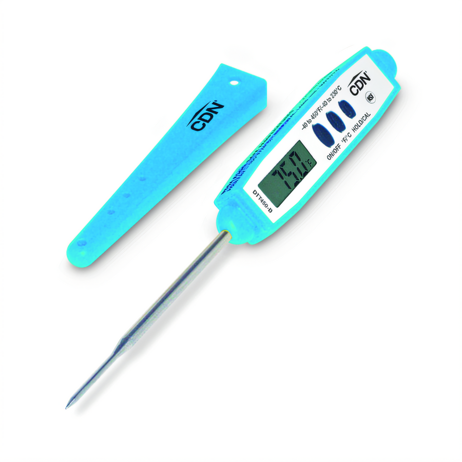 Product image #1 for CDN Blue HACCP-Coded Thin Tip Digital Pocket Thermometer, -40°F to 450°F