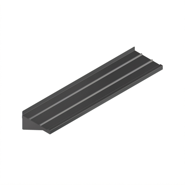 Product image #1 for John Boos 96 Inch x 12 Inch Solid Ribbed Stationary Stainless Steel Tray Slide for Modular Cabinets
