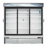Everest Refrigeration EMGR69C Three-Section Reach-In Sliding Glass Door Chromatography Refrigerator, 69 Cu. Ft.