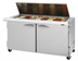 Thumbnail image #1 for Turbo Air PRO Series 60-Inch Two-Section Mega Top Sandwich/Salad Prep Table with Flat Lid and 24-Pan Opening