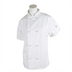 Thumbnail image #1 for Mercer Culinary Millennia Women's Short Sleeve Chef Jacket, White, Small