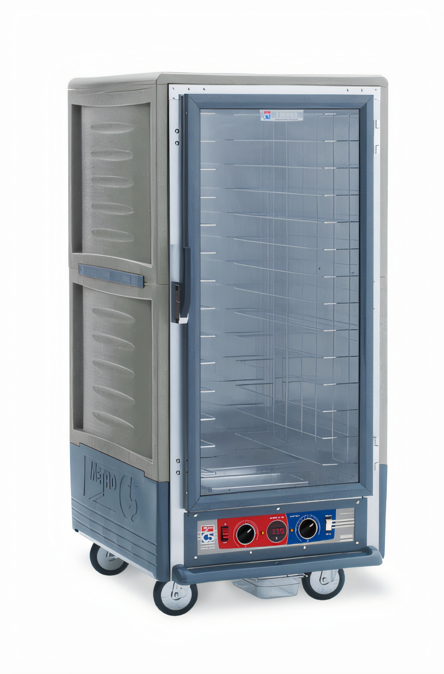 Product image #1 for Metro C5 3/4 Height Combination Heated Holding & Proofing Cabinet with Gray Insulation Armour, Clear Door, and Fixed Wire Slides