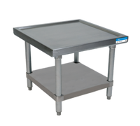BK Resources 30-Inch x 24-Inch x 20-Inch Stainless Steel Machine Stand with Adjustable Undershelf