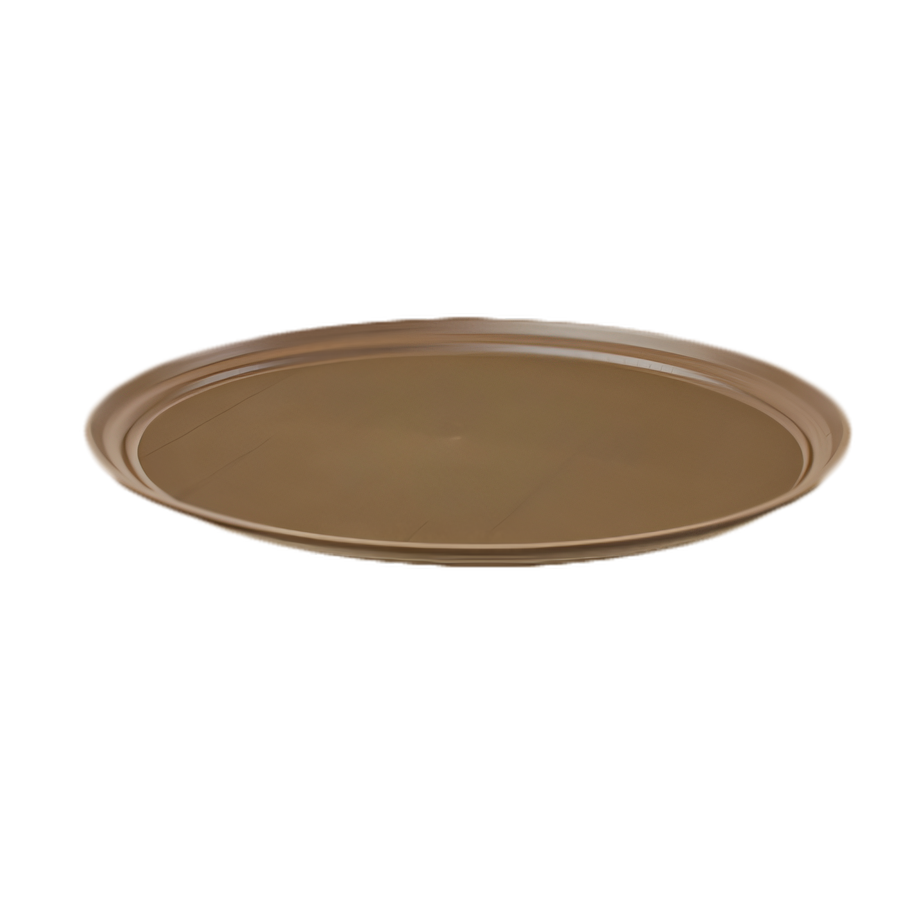 Product image #1 for Crestware 26 x 22 Inch Brown Oval Non-Slip Tray