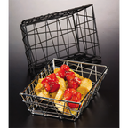 Thumbnail image #1 for American Metalcraft Zorro BZZ59C Rectangular Chrome-Plated Wire Serving Basket, 9 x 6 x 2.5 Inches Case of 48