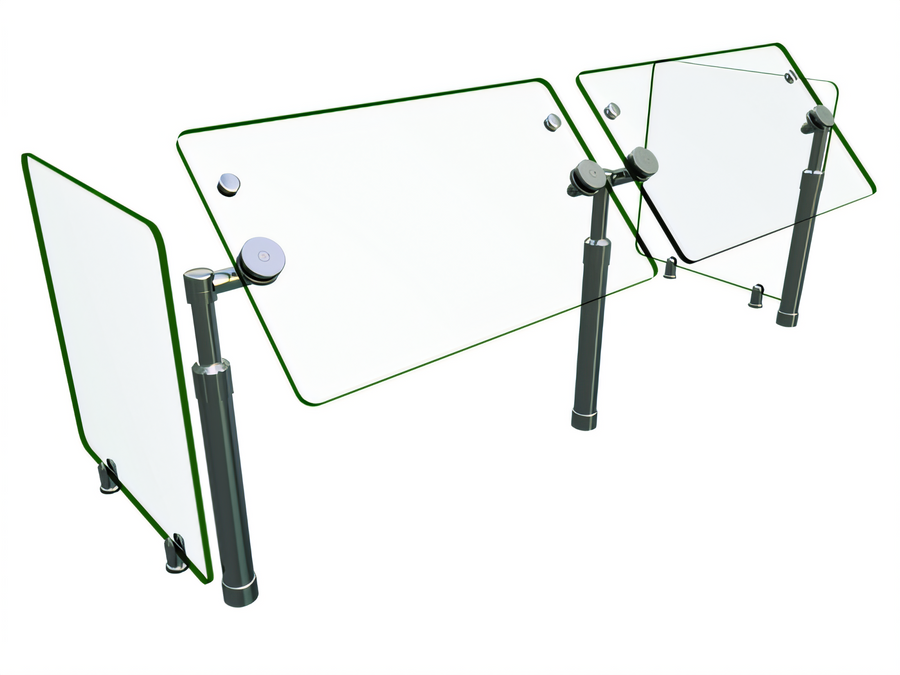 Product image #1 for Hatco Flav-R-Shield Adjustable Self-Service 2-Bay Food Shield, 48 Inch x 18 Inch x 23 Inch