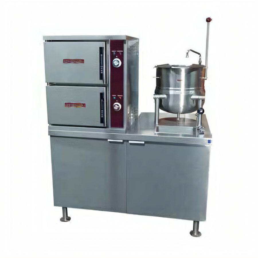 Product image #1 for Crown DCX-10-6 Two Compartment Direct Steam Convection Steamer with 6 Gallon Kettle