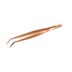 Thumbnail image #1 for Mercer Culinary Precision Plus 6-1/8-Inch Fine Point Curved Tip Tongs, Rose Gold