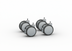 Thumbnail image #1 for RATIONAL Caster Kit with 4 Casters for Size 2-XS and 2-S, Non-Adjustable