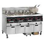 Thumbnail image #1 for Henny Penny Evolution Elite EEE144.0 4-Well Electric Open Fryer, 30 lb per Vat, Built-In Filtration, Programmable Controls