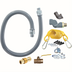 Thumbnail image #1 for Dormont ReliaGuard 3/4 Inch I.D. x 36 Inch Single SwivelGuard Commercial Gas Connector Kit with Quick Disconnect and Restraining Cable