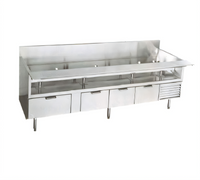 La Rosa 66-Inch Wide Self-Contained Refrigerated Equipment Stand Base with 2 Drawers