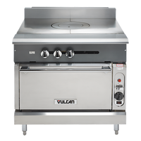 Vulcan V Series V1FT36 36-Inch Heavy-Duty Modular Gas Range with Radial Fin French Top