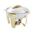 Thumbnail image #1 for Vollrath Maximillian Steel Round Stainless Steel Food Pan for 4.2 Qt Chafers
