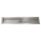 Thumbnail image #1 for BK Resources FTRS-1236 36" x 12" x 2-3/4" Floor Trough, 14-Gauge 304 Stainless Steel, Removable Subway-Style Grate