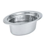 Thumbnail image #1 for Vollrath Miramar® 8230110 Decorative Oval Stainless Steel Hotel Pan, 3.4 Qt, 4-Inch Deep, Mirror Finish