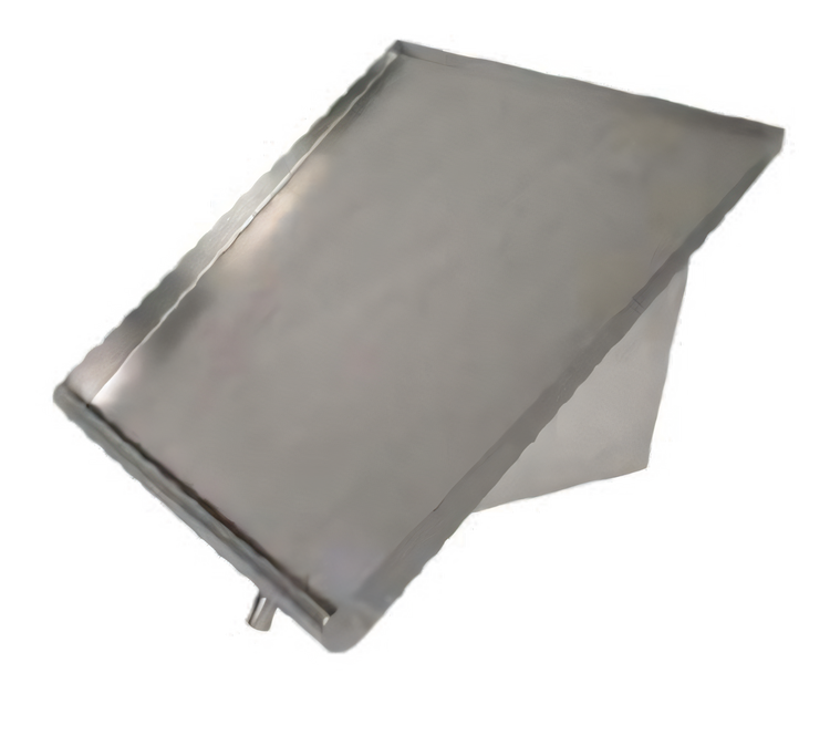 Product image #1 for John Boos 42 Inch Wall-Mounted Solid Stainless Steel Sorting Shelf with Brackets, 2-Rack Capacity