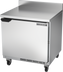 Thumbnail image #1 for Beverage-Air 32-Inch One-Section Worktop Refrigerator, 7.2 Cu. Ft., Solid Door, Foamed-In-Place Backsplash