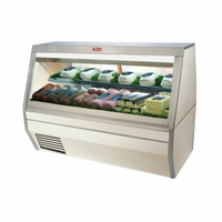 Howard-McCray 71-Inch Remote Double Duty Deli Meat & Cheese Service Case with LED Lighting and Stainless Steel Finish