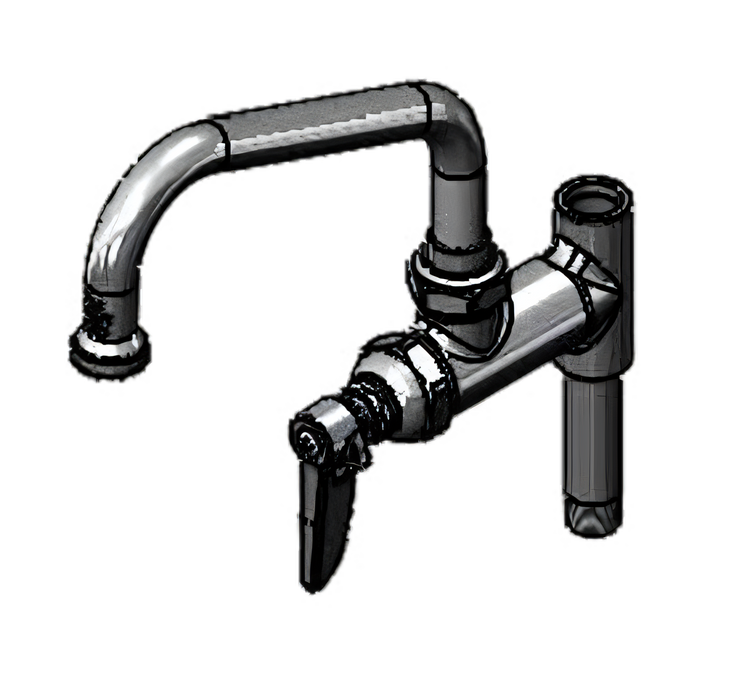 Product image #1 for T&S Brass Add-On Faucet for Pre-Rinse Units, 6-Inch Swing Nozzle