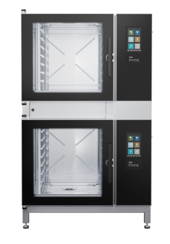 Product image #2 for Blodgett INVOQ 62BG/62BG Double-Stacked Gas Boiler Combi Oven Steamer