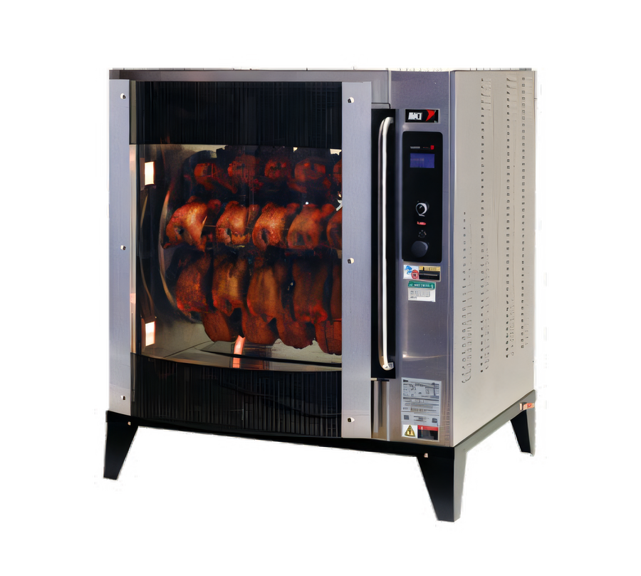 Product image #1 for BKI VGG-8-F-PT Single Deck Pass-Through Electric Rotisserie Oven with Touchscreen Controls
