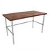 Thumbnail image #1 for John Boos 48 Inch x 24 Inch American Black Walnut Wood Top Work Table with Galvanized Legs