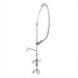 Thumbnail image #1 for T&S Brass Single-Hole Deck-Mount Pre-Rinse Unit with 12-Inch Swing Nozzle and Add-On Faucet