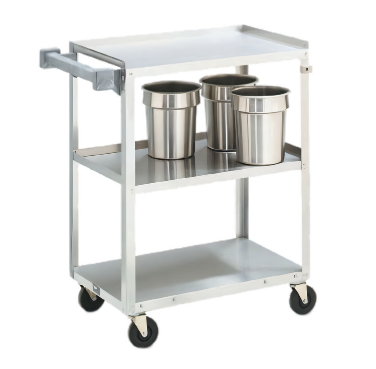 Product image #1 for Stainless Steel 3-Shelf Utility Bus Cart, 300 lb Capacity