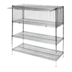 Thumbnail image #1 for Metro Super Erecta SECM2448NC Security Cage Module with Door, Chrome, 48 x 24 x 20 Inches