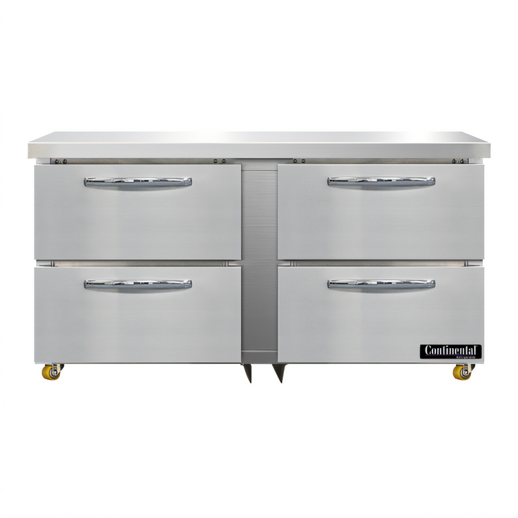 Product image #1 for Continental Refrigerator SWF60N-U-D 60" Two-Section Undercounter Freezer with Drawers