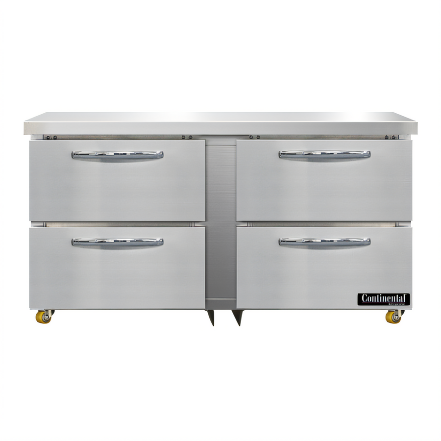 Product image #1 for Continental Refrigerator SWF60N-U-D 60" Two-Section Undercounter Freezer with Drawers
