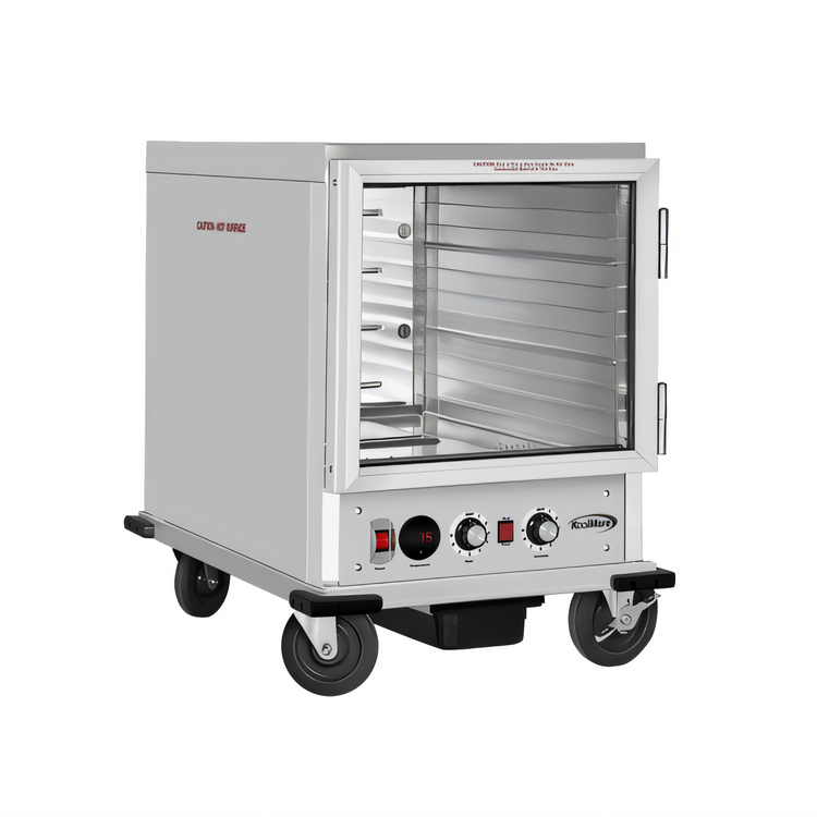Product image #1 for KoolMore Commercial Insulated Half-Size Heated Holding/Proofing Cabinet with Glass Door, 33-Inch Wide, Silver