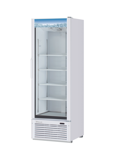 Product image #1 for Turbo Air One-Section Glass Door Merchandiser Refrigerator, 15.09 Cu. Ft., White Cabinet