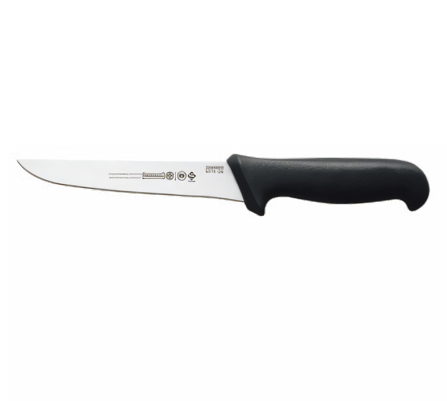Product image #1 for Mundial PRO Series 6-Inch Wide Stiff Boning Knife with Antimicrobial Black Polypropylene Handle