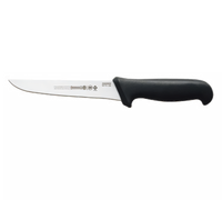 Mundial PRO Series 6-Inch Wide Stiff Boning Knife with Antimicrobial Black Polypropylene Handle
