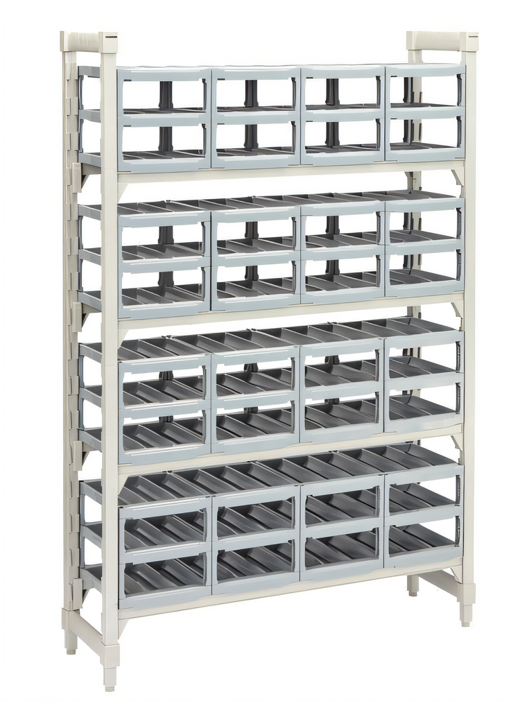 Product image #1 for Cambro Camshelving Premium Series Stationary Wine Rack Unit, 14" x 48" x 72"