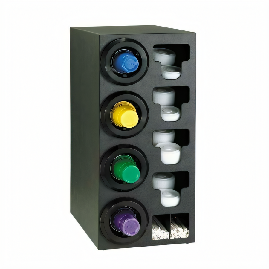 Product image #1 for Countertop Cup Dispenser Cabinet with Left-Side Cup Dispensers and Lid/Straw Storage