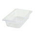 Thumbnail image #1 for Winco Poly-Ware 1/4 Size Clear Polycarbonate Food Pan, 2-1/2-Inch Deep
