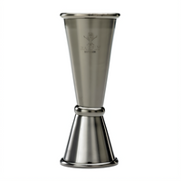 Barfly Japanese Style Jigger, 25/50 ml, Gun Metal Black-Plated 18/8 Stainless Steel