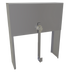 Thumbnail image #1 for Glastender Single Speed Rail Locking Cover, 12 Inch, Stainless Steel
