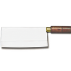 Thumbnail image #1 for Omcan USA 10556 Chinese Cleaver, 8-1/2" Stainless Steel Blade, Wood Handle