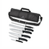 Thumbnail image #1 for Victorinox Swiss Classic 7-Piece Black BBQ Knife Set with Roll Bag