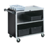 Thumbnail image #1 for Vollrath Extra Heavy-Duty 3-Shelf Stainless Steel Bussing Cart, 500 lb Capacity
