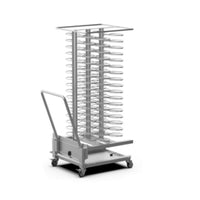 316 Stainless Steel Plate Trolley, 102-Dish Capacity