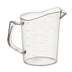 Thumbnail image #1 for Winco 1 Pint Clear Polycarbonate Measuring Cup with Raised Graduation Markings