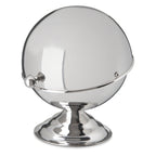 Thumbnail image #1 for CFS Brands 609131 10 oz. Round 18-8 Stainless Steel Roll-Top Covered Dish with Slanted Cover and Knob Handle Case of 12